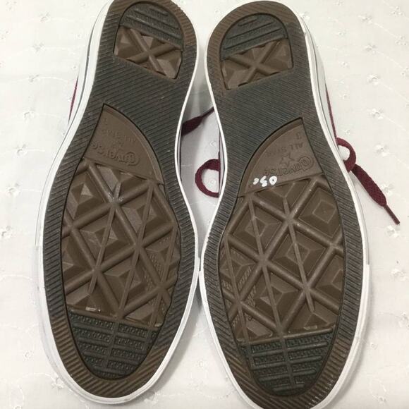 Converse All Star Chuck Taylor Ox Burgundy Washed Low Canvas Sneaker Women's 5 - Picture 10 of 10